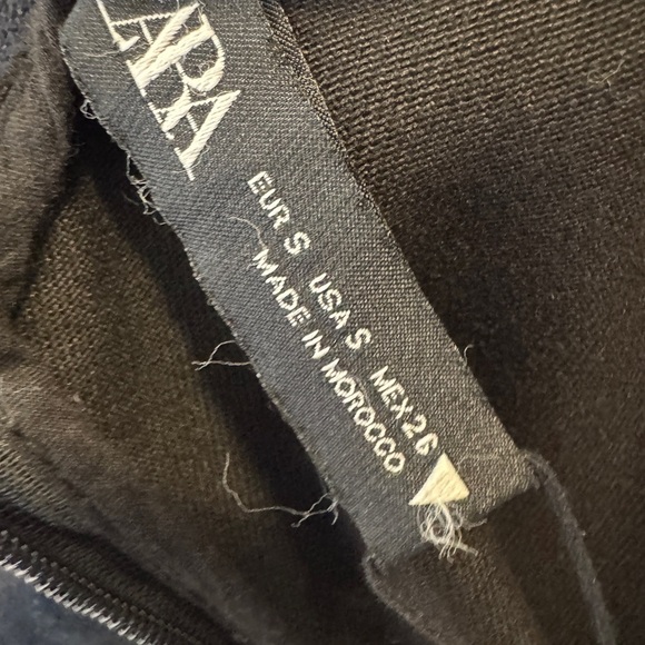 Zara Long Sleeve Mini Dress Black - Picture 3 of 10